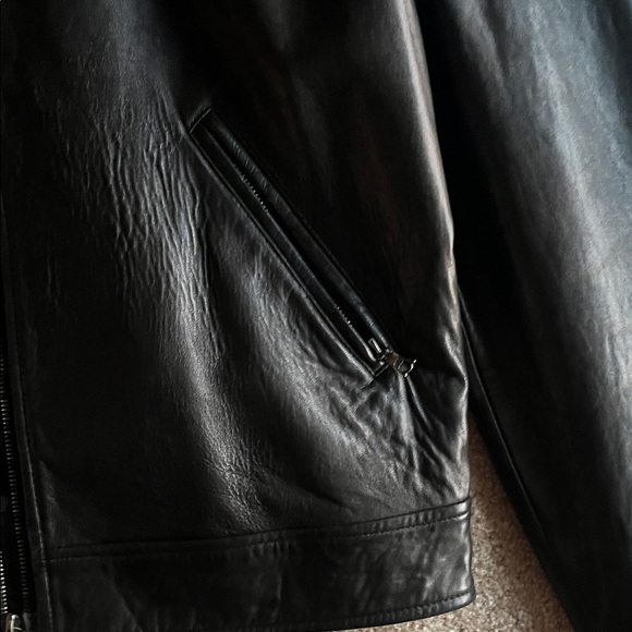 Tail Sleek Black Leather Jacket vintage brand new - Picture 3 of 14